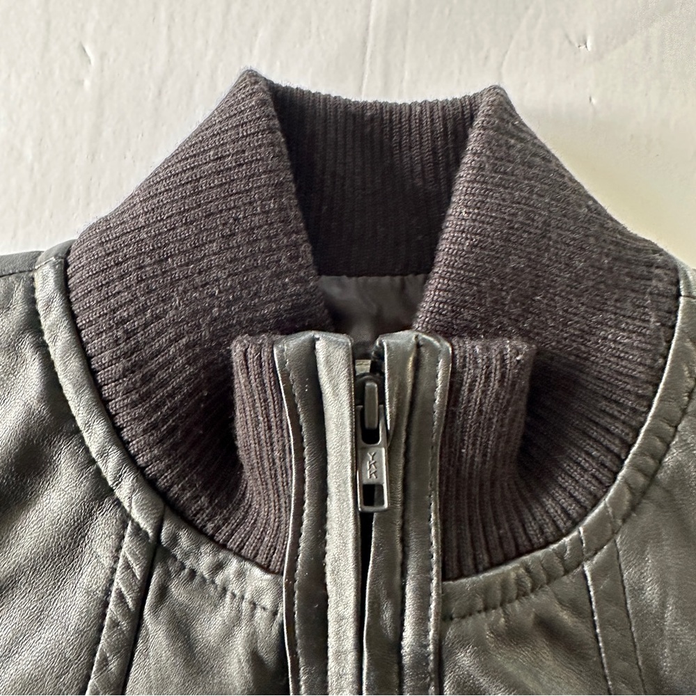 Hinge Leather Jacket Hinge Bomber Jacket Medium N… - image 3